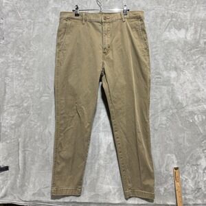 Levi's XX Chino Standard Taper Pants Mens 36x30 Khaki Stretch Casual Flat Front